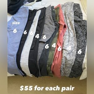 Selling  lululemon wonder under / wonder train / align leggings